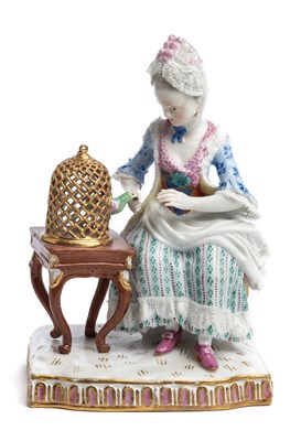 Lot 494 - A MEISSEN FIGURE