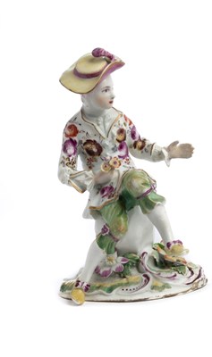 Lot 509 - A DERBY FIGURE OF A YOUTH