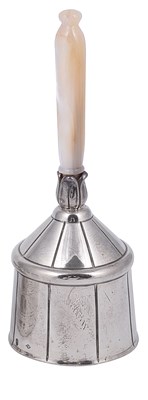 Lot 548 - A FRENCH SILVER TABLE BELL