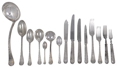 Lot 580 - A SET OF TABLE SILVER