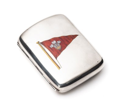 Lot 638 - A VICTORIAN SILVER YACHT CLUB CIGARETTE CASE