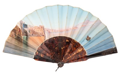 Lot 643 - ËœAN ITALIAN TORTOISESHELL FAN