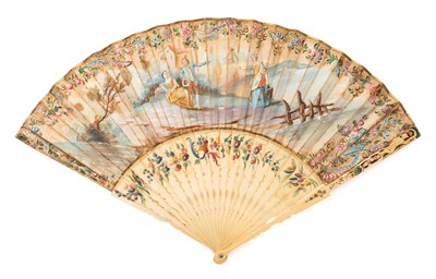 Lot 644 - ËœAN IVORY FAN