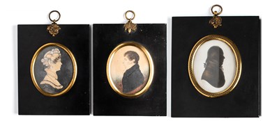 Lot 645 - A SILHOUETTE OF A GENTLEMAN