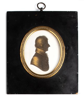 Lot 646 - ËœA SILHOUETTE OF SIR FRANCIS BURDETT (BT)