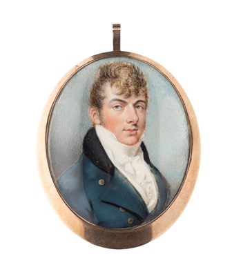 Lot 649 - ËœA PORTRAIT MINIATURE OF JOHN SLATER OF SHELSWELL