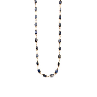 Lot 694 - SAPPHIRE NECKLACE