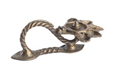 Lot 105 - A SAIVITE BRONZE RITUAL OIL LAMP, WESTERN DECCAN, CIRCA 18TH CENTURY