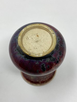 Lot 24 - A RUSKIN HIGH FIRED STONEWARE SMALL VASE, 1909