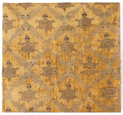 Lot 143 - A SMALL ASHAVALI BROCADE PANEL, AHMEDABAD, GUJARAT, 19TH CENTURY