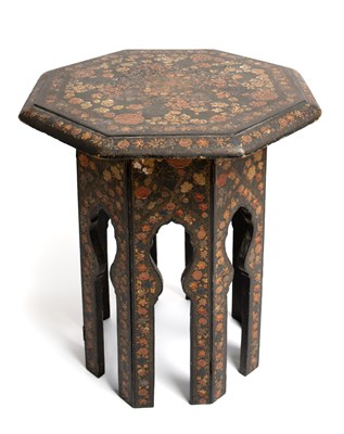 Lot 148 - â–¡ A PAINTED WOOD SIDE TABLE