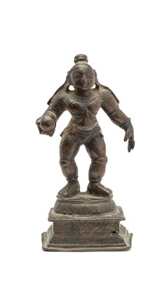 Lot 204 - A BRONZE FIGURE OF THE INFANT KRISHNA