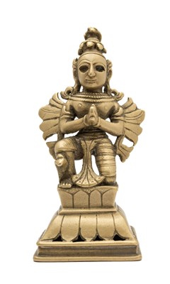 Lot 228 - A BRONZE FIGURE OF GARUDA