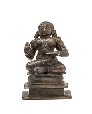 Lot 230 - A BRONZE FIGURE OF A NAYANMAR