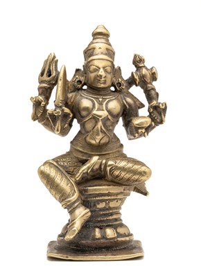 Lot 235 - A BRONZE FIGURE OF BHAIRAVA