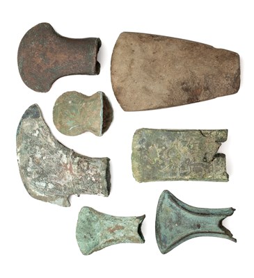 Lot 247 - A GROUP OF SOUTH-EAST ASIAN AXE-HEADS