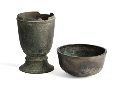 Lot 259 - TWO SOUTH-EAST ASIAN BRONZE VESSELS