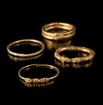 Lot 269 - FOUR GOLD BRACELETS