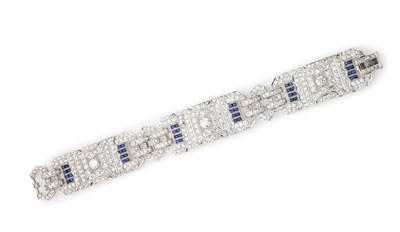 Lot 349 - DIAMOND BRACELET, 1930s