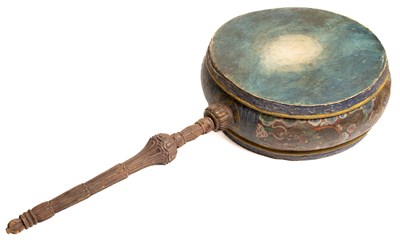 Lot 330 - â–¡  A DOUBLE HEADED FRAME DRUM (LAG-NGA)