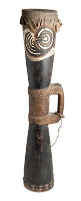 Lot 337 - â–¡  A NEW GUINEA COLUMN DRUM (WALUWA)