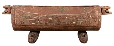 Lot 339 - â–¡  A LARGE CEREMONIAL SLIT DRUM (GARAMAT)