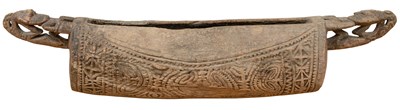 Lot 345 - â–¡  A CEREMONIAL SLIT DRUM (GARAMAT)