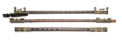 Lot 415 - â–¡ THREE INDIAN FLUTES