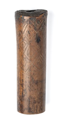 Lot 416 - â–¡ AN ASMAT BAMBOO HORN (FU)