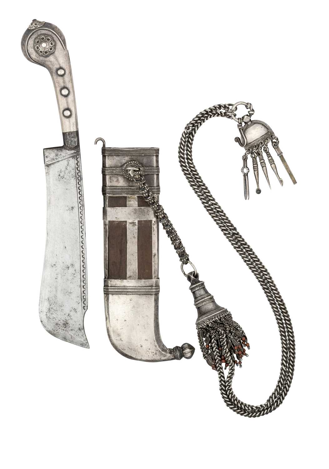 Lot 157 - ËœA COORG DAGGER (PICHANGATTI), 19TH CENTURY