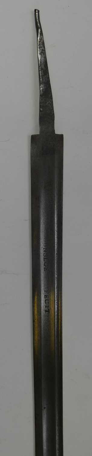 Lot 253 - AN ENGLISH DETACHED SWORD BLADE, HOUNSLOW,