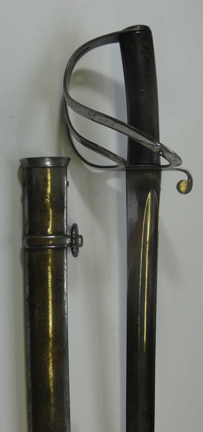 Lot 321 - AN 1853 PATTERN CAVALRY TROOPER'S SWORD MARKED TO THE 7TH DRAGOONS