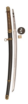 Lot 1 - A JAPANESE NAVAL OFFICER'S KATANA