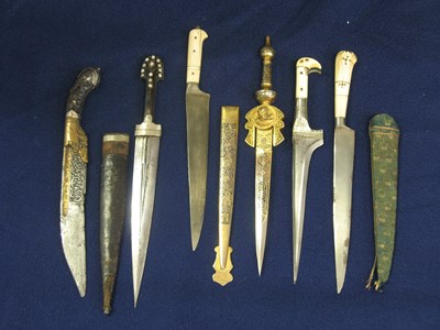 Lot 17 - SIX MIDDLE EASTERN DAGGERS