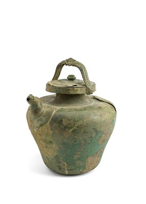 Lot 207 - A COPPER EWER, JAVA, INDONESIA, 13TH/14TH CENTURY