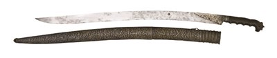 Lot 37 - A BALKAN SILVER-MOUNTED SWORD (YATAGHAN)
