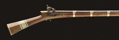Lot 55 - **A 18 BORE OTTOMAN BALKAN MIQUELET-LOCK RIFLE