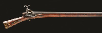 Lot 57 - **A 13 BORE OTTOMAN BALKAN MIQUELET-LOCK MUSKET