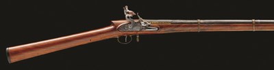 Lot 65 - **A RARE 25 BORE CAUCASIAN FLINTLOCK AND PERCUSSION GUN