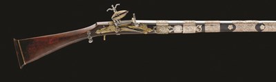 Lot 66 - **AN 18 BORE ALGERIAN TOE-LOCK MUSKET
