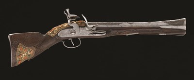 Lot 72 - **A TURKISH FLINTLOCK BLUNDERBUSS