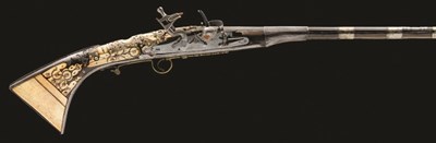Lot 74 - **A 25 BORE NORTH AFRICAN (LITTLE ATLAS MOUNTAINS) SNAPHAUNCE GUN