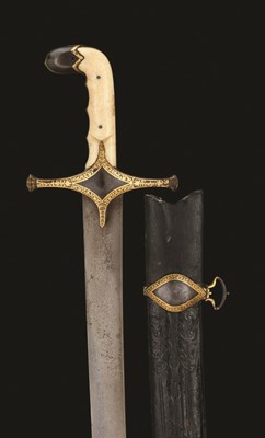 Lot 92 - AN INDO-PERSIAN SWORD (SHAMSHIR)