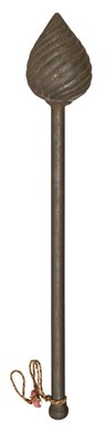 Lot 107 - A LARGE INDIAN MACE (CHOB)