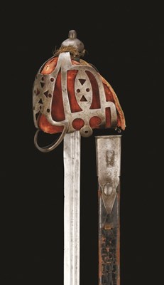 Lot 112 - A SCOTTISH BASKET-HILTED BACKSWORD