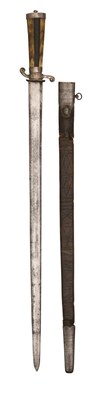 Lot 132 - A SILVER-MOUNTED HUNTING SWORD