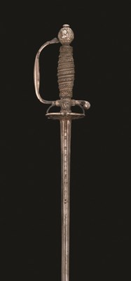 Lot 140 - A SILVER-HILTED SMALL-SWORD