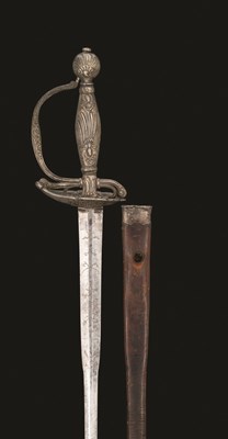 Lot 141 - A CONTINENTAL SILVER-HILTED SMALL-SWORD
