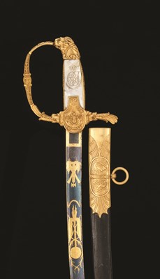 Lot 163 - A SWEDISH OFFICER'S SWORD