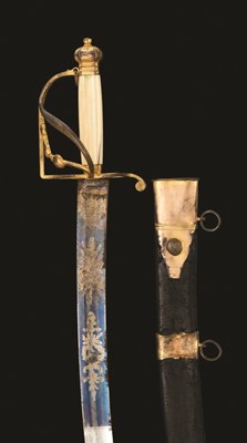 Lot 170 - A GEORGIAN OFFICER'S SWORD